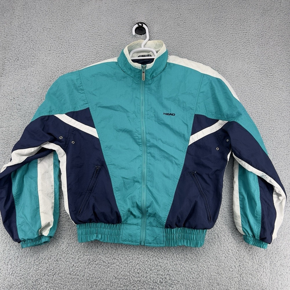 VTG 90s HEAD Sportswear Windbreaker Jacket Mens M  Colorblock Hong Kong